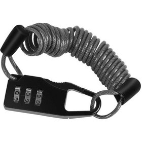 Resim Motosiklet Şifreli Kask Kilidi 1.2mt Çelik Kablo Kilid Black 