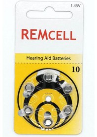 Resim Remcell 10 Numara 1.45V İşitme Cihazı Pili Blister 6'lı 
