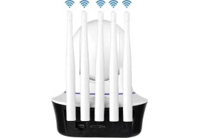 Resim Angel Eye KS-516 5 Antenli Gece Görüşlü Hd 360 Derece Wifi Ip Kamera 