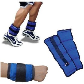 Resim 2 KG El ve Ayak Bilek Ağırlığı Kum Torbası Korsesi Ağırlık 2 Adet Mavi 