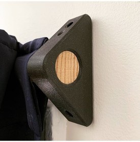 Resim Opencart Çubuk Olarak Ahşap Dübelli Perde Çubuk Braketi Sadece Plastik Aparattır 