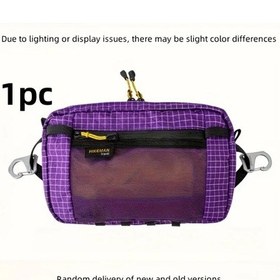 Resim Willowhaven Mor Outdoor Spor Bel Çantası Koşu Kampçılık Seyahat Purple Ayarlanabilir Kayış Mor 