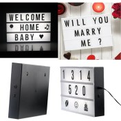 Resim A4 LED Işıklı Yazı Panosu Lightbox 