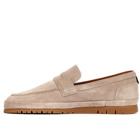 Resim Derimod Erkek Bej Süet Deri Loafer 26SFD800310 