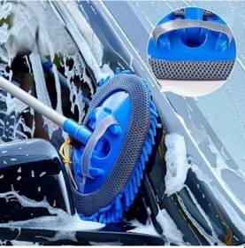 Resim Turcoshop11 Uzatılabilir Saplı 1 Adet Mikrofiber Araba Yıkama Fırçası - Çiziksiz Oto Detaylandırma Cam Temizliği 