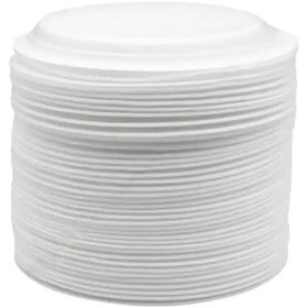 Resim Köpük Tabak Yuvarlak Küçük Boy 100 Adet Çap:17cm Beyaz 