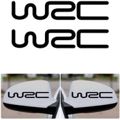 Resim MegaSticker 2 Adet Wrc Fıa Rally Dikiz Ayna Sticker 15x3 cm 