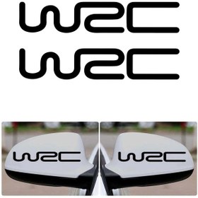 Resim MegaSticker 2 Adet Wrc Fıa Rally Dikiz Ayna Sticker 15x3 cm 