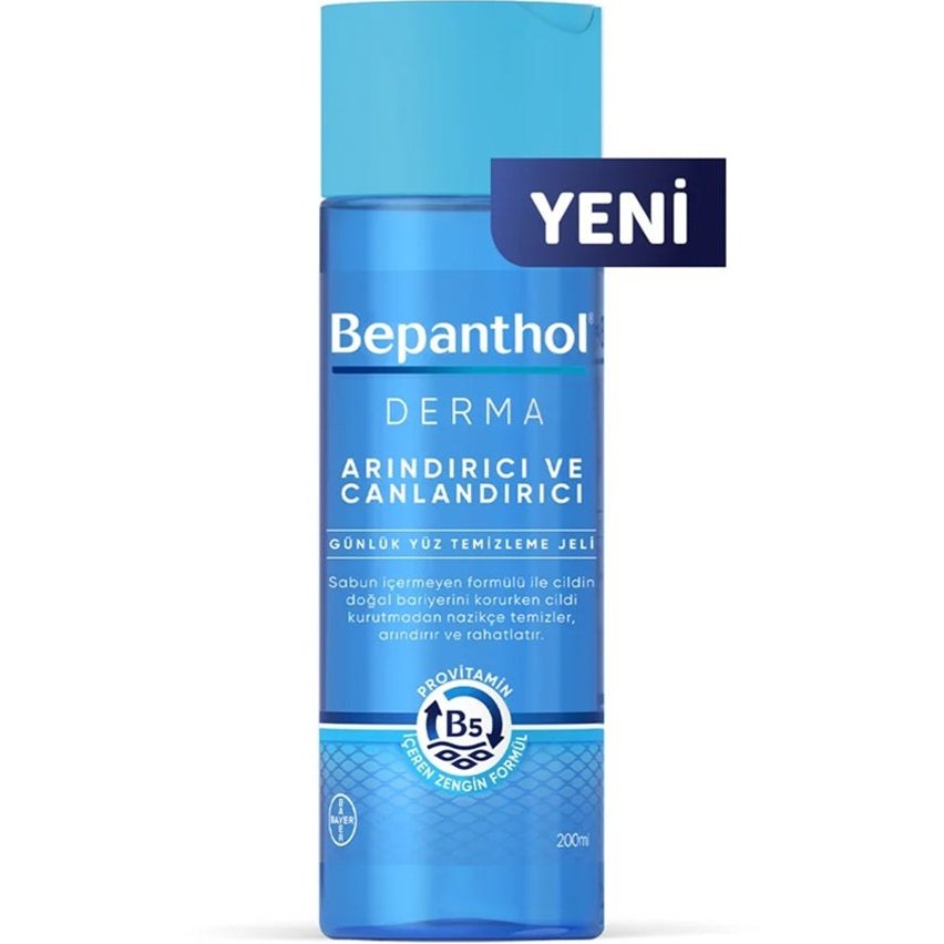 Bepanthol Derma Arındırıcı ve Canlandırıcı Yüz Temizleme Jeli 200 ml Fiyatı ve Özelliklerı - Badem