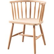 Resim Evimeaksesuar Omurga Sandalye Tamamı Gürgen Ağaç Kollu Sandalye Hâm & Cilasız 