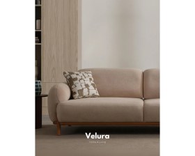 Resim Velura Home & Living Vezir Sırt Mekanizmalı 3 Adet Üçlü Kanepe & 3'lü Koltuk (3+3+3) - Krem 