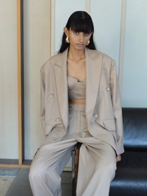 Resim DOUBLE BREASTED BLAZER IN BEIGE - XS / Bej 