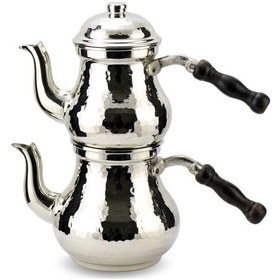 Resim Kalın Dövme Küçük Armut Bakır Çaydanlık Bakır 