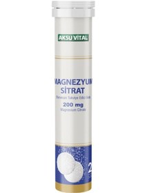 Resim Aksu Vital Magnezyum Sitrat 200 MG 20 Efervesan Tablet 