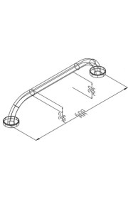 Resim ALPA Paslanmaz Engelli Tutamak (60 cm Krom) 