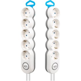 Resim harry 5'LI 1.5 METRE KABLOLU ASKILI AKIM KORUMA ÇOCUK VE YANGIN KORUMA ANAHTARLI 2500 WATT 