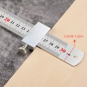 Resim Alüminyum Alaşımlı Konumlandırma Blokları ve Kaydırıcılar - Alüminyum Alaşımlı Konumlayıcılar ve İşaretleyicilerle Hassas Ölçümler İçin Kolay Kullanımlı Bir Cetvel. 