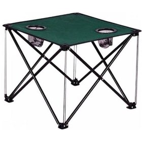 Resim Portatif Katlanır Kumaş Kamp Masası Sehpası Plaj Masası Yeşil 