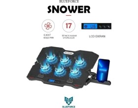 Resim CetKing Sx-35 Snower 6 Fanlı 9-15,6 Inç Notebook Soğutucu Stand Telefon Standlı Siyah 