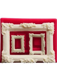 Resim Üç Boy Çerçeve Silikon Kalıp 