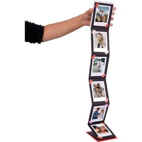 Resim Kişiye Özel Akordiyon Tasarımlı 14 Fotoğraflı Sert Kapak Bebek Albümü 