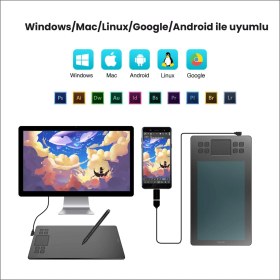 Resim Veikk A50 10 x 6" Grafik Tablet 