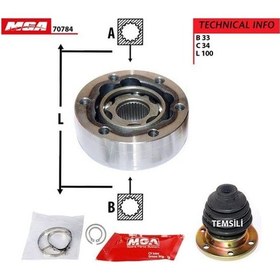 Resim MGA 70784 Aks Kafası Iç Golf IV Bora Polo Classıc Vento Caddy II / Cordoba Ibiza 1.6 Akl Aeh Aft 1.9 1Y 