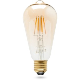 Resim Osram St64 4W Ledvintage Edison E27 Gold Ampul - Sarı Işık 