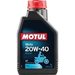 Resim Motul Moto 20W40 Viskozite 1 lt ACEA A3/B4 API SN/CF Motosikletler İçin Uygun Mineral Yağ 