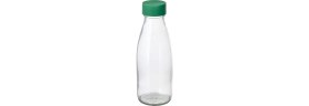 Resim Su Şişesi, Cam-Yeşil, 0,5 Lt 