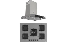 Resim Ferre Mega Plus Serisi 2'li Cam Ankastre Set (D102-SS038) 