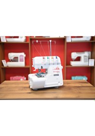 Resim Moonstar Ev Tipi Overlok Dikiş Makinesi 3-4 İplik / Model 320 Beyaz 