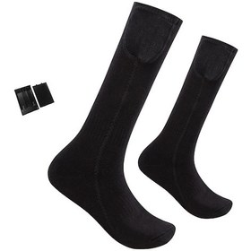 Resim Youtek Isıtmalı Pamuklu Spor Çorap - Pil Kutusu Dahil Kış Aktiviteleri İçin Çok Renkli 