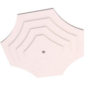 Resim Motifpiyer Lamba Tavan Göbeği-duz4k-model-4gen-iç-egri-56cm-2adet Beyaz 