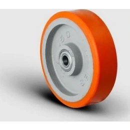 Resim Vbp180X50X20 Döküm Üzeri Poliüretan Transpalet Tekerleği, Çap:180, Bilya Rulmanlı 