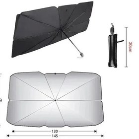 Resim Araba Güneşliği Şemsiye Cam Katlanır Ön Şemsiye Şemsiye Tipi 1 Adet 