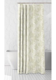 Resim Banyo Perdesi 1x120x200 Tek Kanat Duş Perdesi Halka Hediyeli Duşakabin Perdesi 2319 Yeşil 