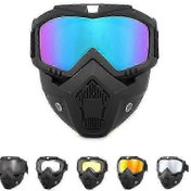 Resim Bisiklet Motokros Kayak Snowboard Gözlükler Rüzgar Geçirmez Motosiklet Kaskı Gözlük Maske Szorange Gözlükler 
