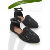 Resim Siyah Örgü Kadın Espadril K018231707 