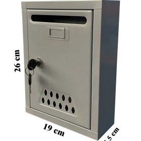 Resim Veta Metal Posta Kutusu 1'li Gri 