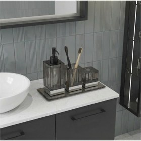 Resim kobos Gri Cam Tepsi KBW30002 
