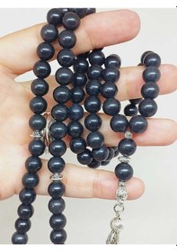 Resim Shungite Şungit Taşı 99luk Tesbih 8mm 23180 Çok Renkli 