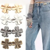 Resim 5 Adet Yaprak Bel Kemeri Düğmesiz Kot Pantolon Ayarlanabilir Çıkarılabilir Kemer Yeni Moda Minimalist Tarz 