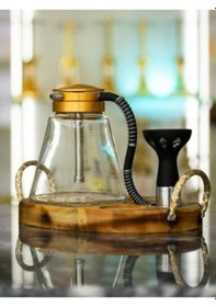 Resim Elenor Nd-010 Ahşap Sunum Nargile Takımı Wood Presentation Hookah 