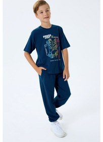 Resim Rolypoly Erkek Çocuk Lacivert Pijama Takım Rp3759-c-v1 