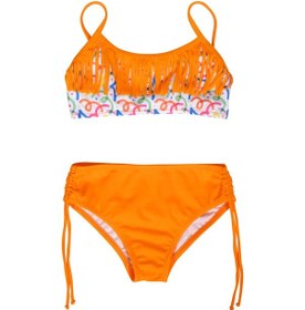 Resim Endeep Kız Çocuk Püskül Detaylı Turuncu Bikini Takımı Turuncu 
