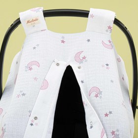 Resim Puset Örtüsü - Tek Taraflı - Pembe Ay 