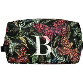 Resim Bacio Makyaj Çantası Botanik Monogram - Y 
