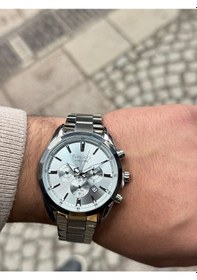 Resim Ferrucci Erkek Kol Saati %100 Orjinal Paslanmaz Çelik Kordon Gümüş 