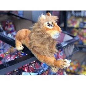 Resim Sesli Kükreyen Aslan Peluş 30 Cm Kahverengi 